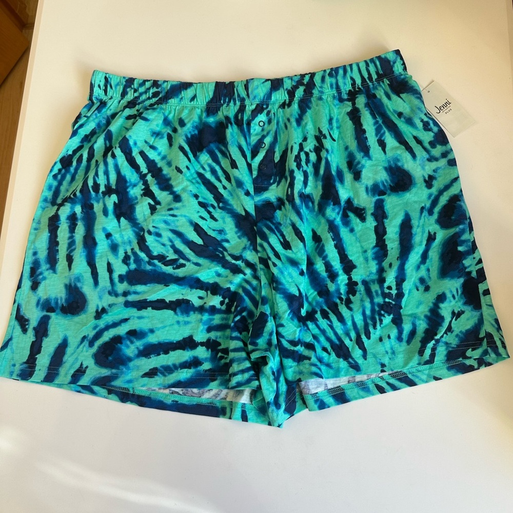 Women’s tie dye lounge shorts 2X